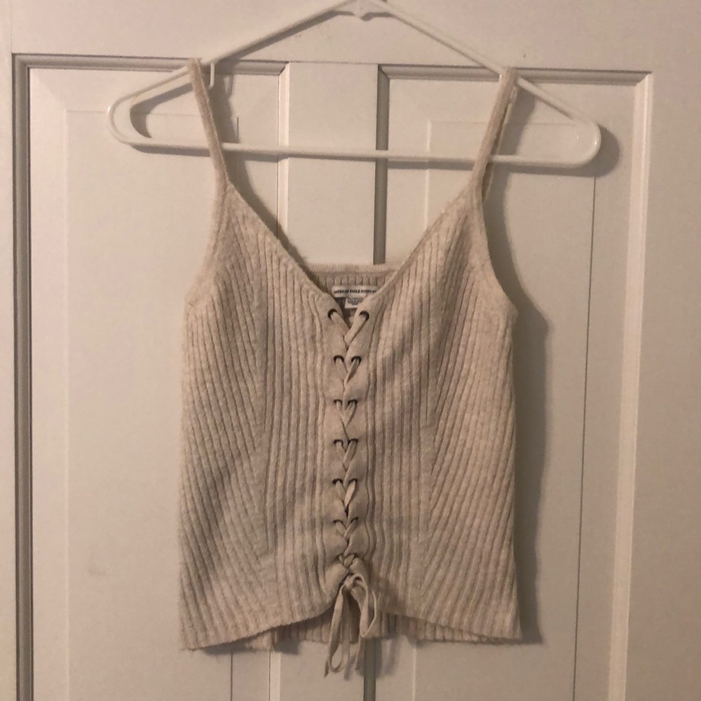 AMERICAN EAGLE LACE UP TANK